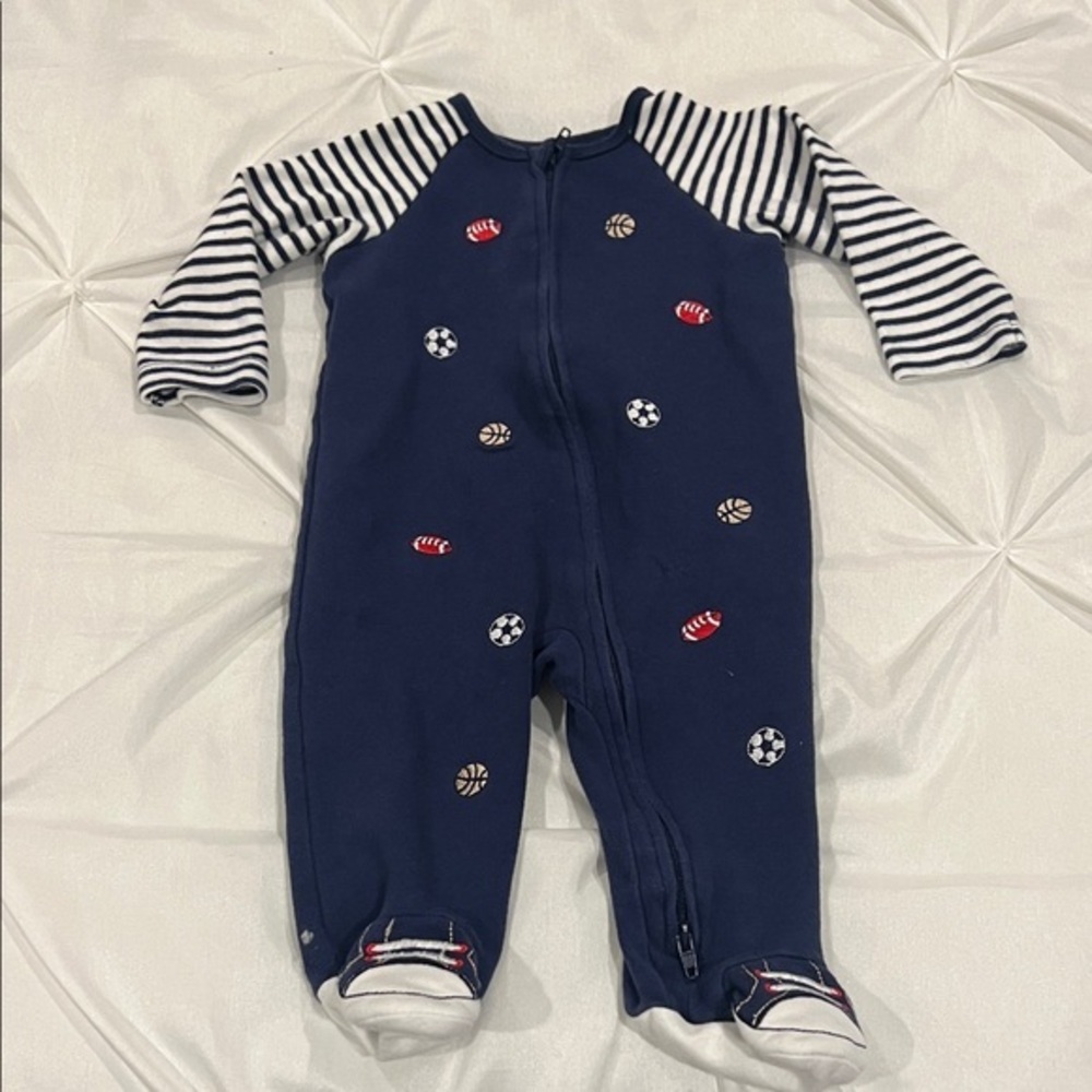 LITTLE ME Navy Blue sports  Kids One Piece 6 mons